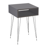 Κομοδίνο μελαμίνης Scott Megapap χρώμα ανθρακί 40x30x60εκ. - Image 2