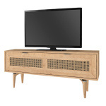 Έπιπλο τηλεόρασης Sirona Megapap από μελαμίνη χρώμα sapphire oak 140x30x55εκ. - Image 6