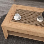 Τραπεζάκι σαλονιού Madura Megapap από μελαμίνη χρώμα sapphire oak 90x60x40εκ. - Image 3