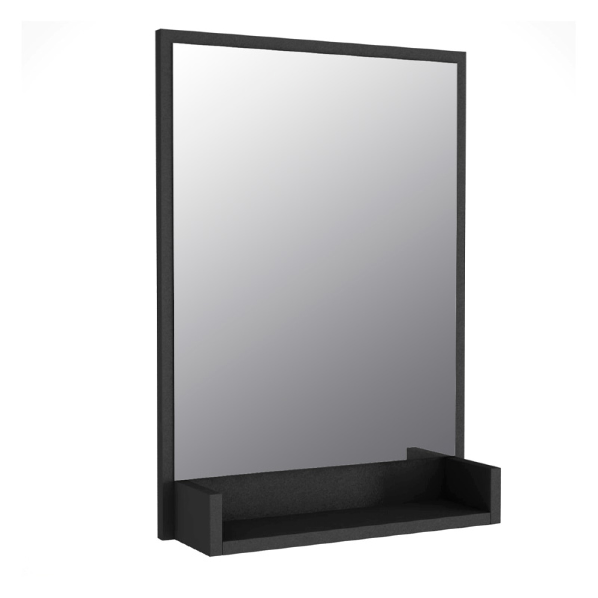 Καθρέπτης τοίχου Costa Μegapap από μελαμίνη χρώμα μαύρο 45x12x75εκ. - Image 3