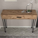 Κονσόλα μελαμίνης Rochel Megapap χρώμα atlantic pine 120x35x89,8εκ. - Image 4
