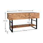 Κονσόλα μελαμίνης Aron Megapap χρώμα atlantic pine 138,8x41x75,7εκ. - Image 6