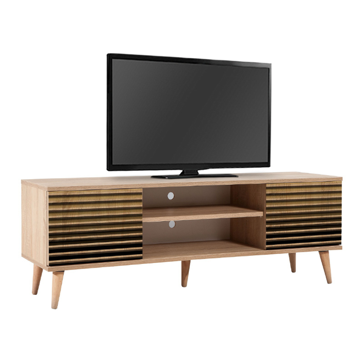 Έπιπλο τηλεόρασης Soho Megapap από μελαμίνη χρώμα sonoma 140x40x50 εκ. - Image 4