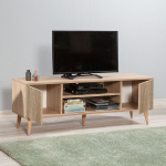 Έπιπλο τηλεόρασης Soho Megapap από μελαμίνη χρώμα sonoma 140x40x50 εκ. - Image 2