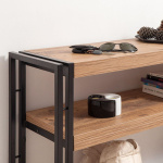 Κονσόλα Atlas Megapap μεταλλική - μελαμίνης χρώμα atlantic pine 140x35x80εκ. - Image 2