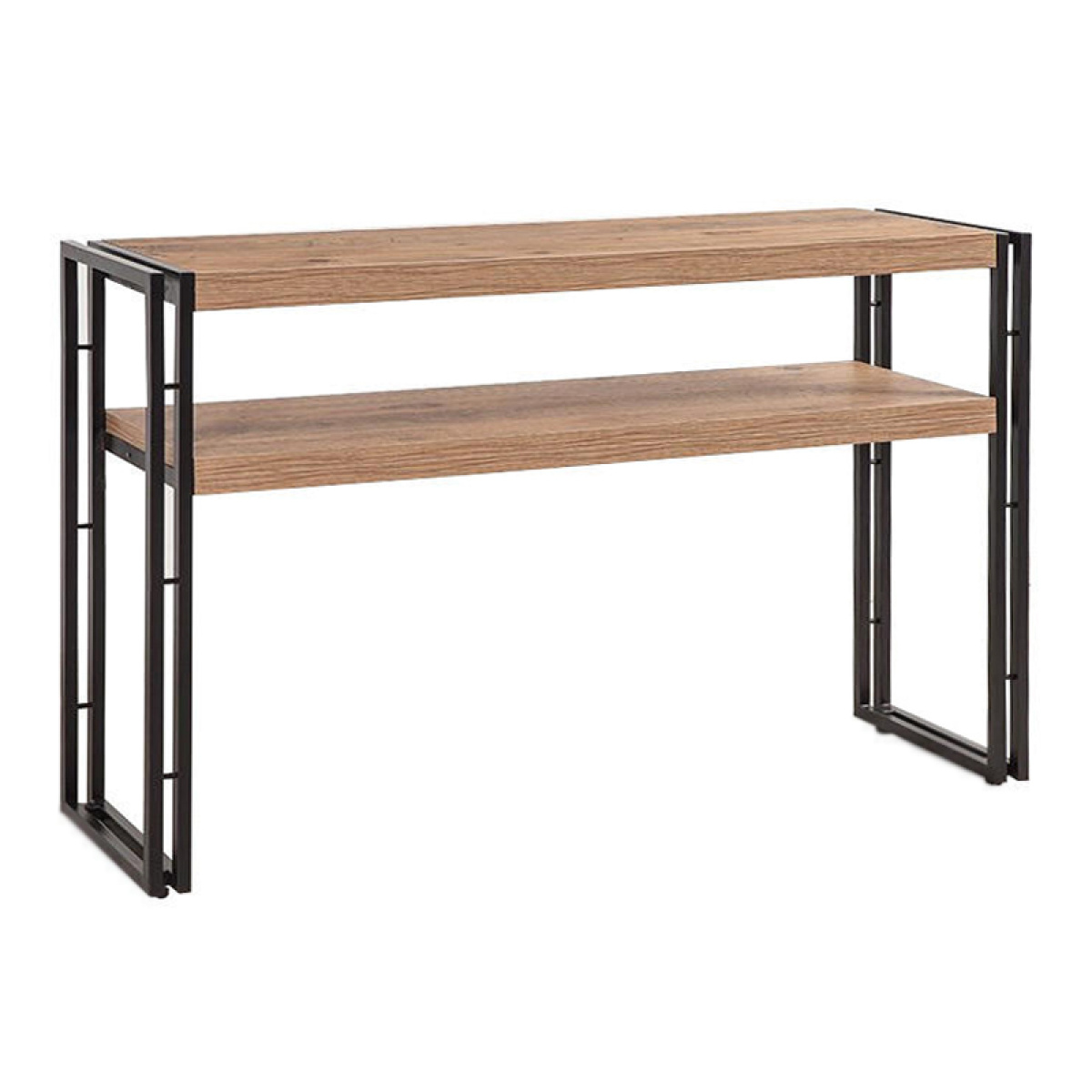 Κονσόλα Atlas Megapap μεταλλική - μελαμίνης χρώμα atlantic pine 140x35x80εκ. - Image 3