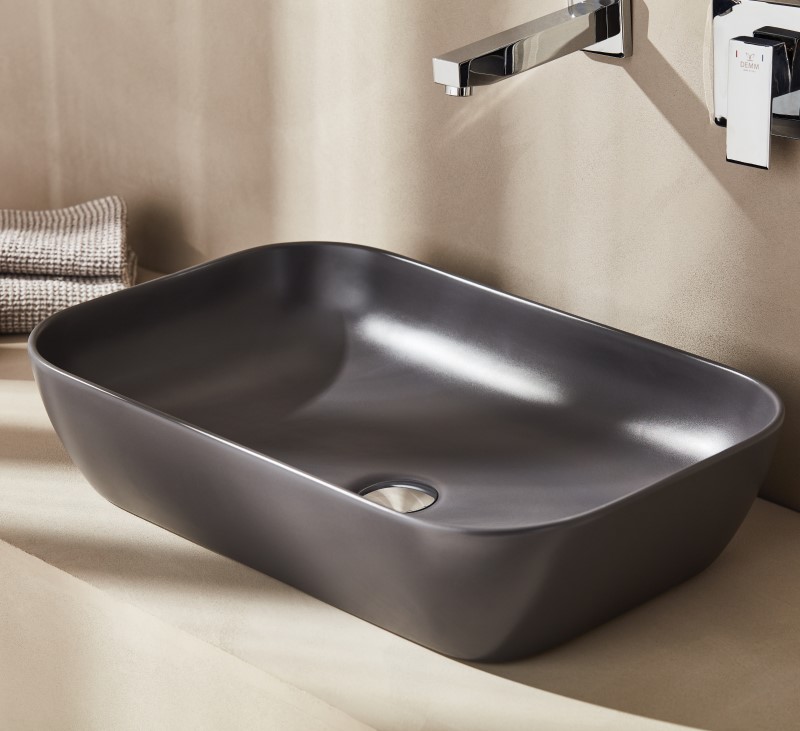 LOF-Anthracite LOF060A LOF ΝΙΠΤΗΡΑΣ ANTHRACITE ΜΑΤT ΕΛΕΥΘ. ΤΟΠΟΘΕΤΗΣΗΣ 60x40cm - Image 1