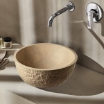 PIE040B  PIETRA BEIGE ΝΙΠΤΗΡΑΣ Φ40cm