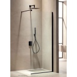 Σταθερό Πάνελ Ντουζιέρας Free Black (WALK-IN) - WA 70195N 70Χ195cm