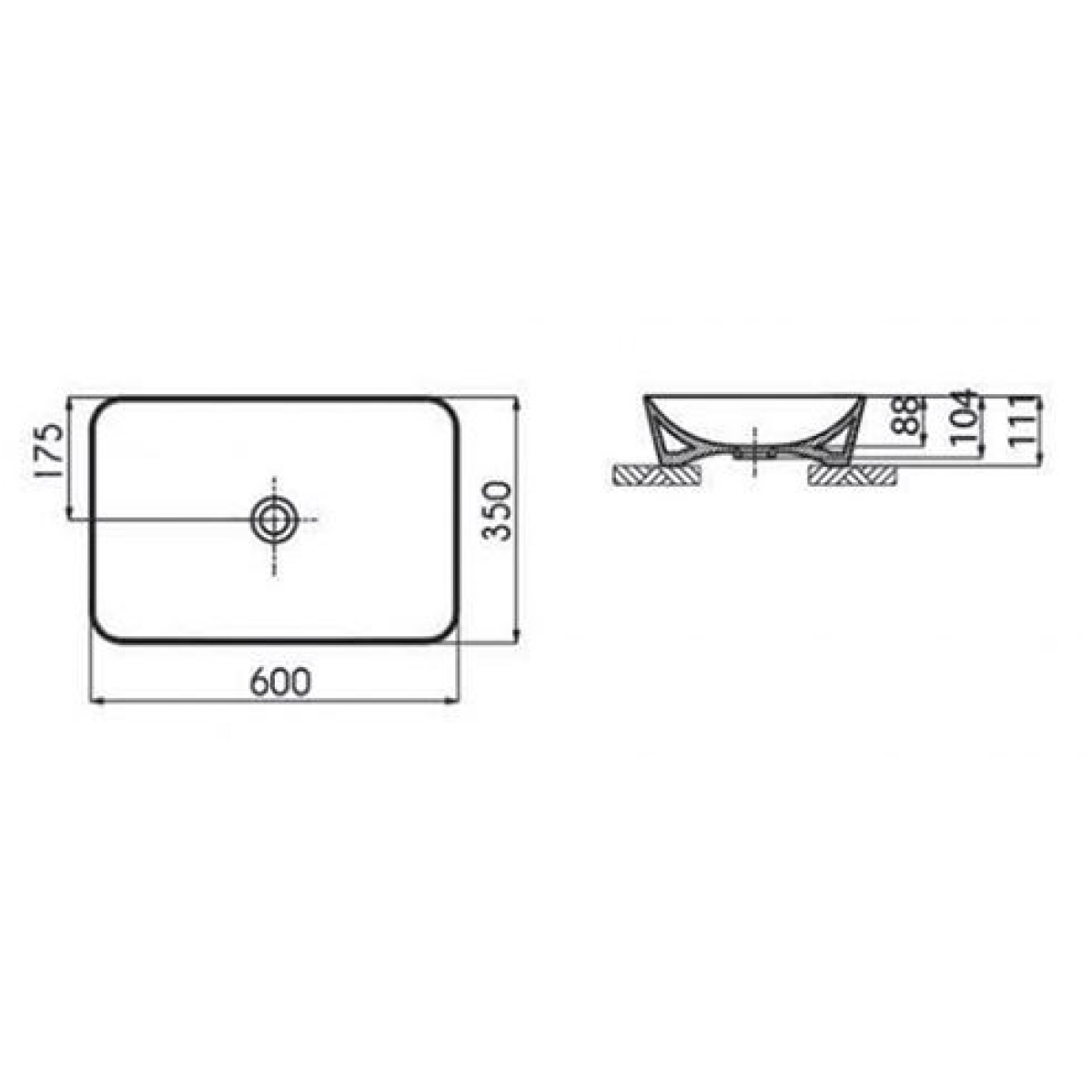 PRI060  PRISMA NEW  ΝΙΠΤΗΡΑΣ ΕΠΙΚΑΘΗΜΕΝΟΣ 60x35x17.5cm - Image 2