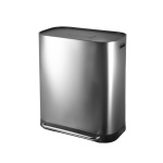 ΚΑΔΟΣ ΑΠΟΡΡΙΜΑΤΩΝ DUOPRIME SOFT CLOSE 60lt ΜΕ ΔΥΟ ΔΟΧΕΙΑ 30&30lt INOX - Image 2