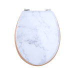 ΚΑΠΑΚΙ ΛΕΚΑΝΗΣ MARBLE ΜΕ ΜΕΝΤΕΣΕΔΕΣ ΑΠΟ ΚΡΑΜΑ ΨΕΥΔΑΡΓΥΡΟΥ - Image 2
