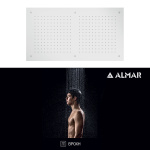 ΚΕΦΑΛΗ ΟΡΟΦ.TEMPTATION 70x38 ALMAR INOX WHITE MATT - Image 2