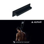 ΚΕΦΑΛΗ ΝΤΟΥΖ ΚΑΤΑΡΡΑΚΤΗΣ XL 34,6x8 ALMAR INOX BLACK MATT - Image 2