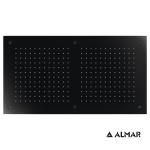 ΚΕΦΑΛΗ ΟΡΟΦ.TEMPTATION 70x38 ALMAR INOX BLACK MATT