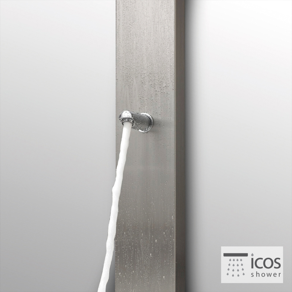 ΣΤΗΛΗ ΝΤΟΥΖ NEDA ICOS ΕΠΙΔΑΠΕΔΙΑ ΥΨΟΣ 210 εκ. INOX - Image 3