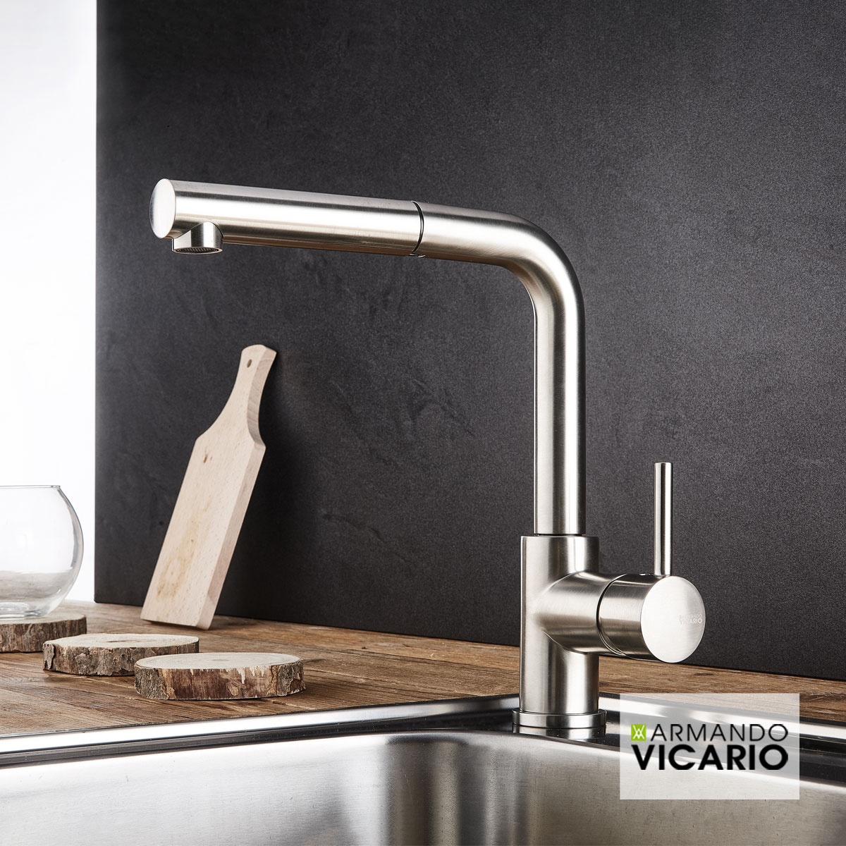 ΜΠΑΤ.ΝΕΡΟΧ. FLUO VICARIO INOX FINISH - Image 2