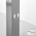 ΣΤΗΛΗ ΝΤΟΥΖ NEDA ΜΕ ΜΙΚΤΗ ICOS ΕΠΙΔΑΠΕΔΙΑ ΥΨΟΣ 210 εκ. INOX - Image 5