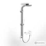 ΚΟΛΩΝΑ ΝΤΟΥΖ  Y117 εκ. ΜΕ ΚΕΦΑΛΗ Φ20 CHROME