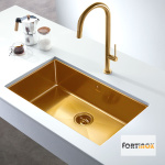 ΝΕΡΟΧ.ΥΠΟΚ/ΝΟΣ SQUADRO 74x44 FORTINOX INOX PVD BRUSHED GOLD - Image 2