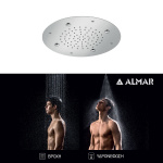 ΚΕΦΑΛΗ ΟΡΟΦ.TEMPTATION Φ38 ALMAR INOX CHROME - Image 2
