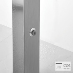 ΣΤΗΛΗ ΝΤΟΥΖ NEDA ICOS ΕΠΙΔΑΠΕΔΙΑ ΥΨΟΣ 210 εκ. INOX - Image 5