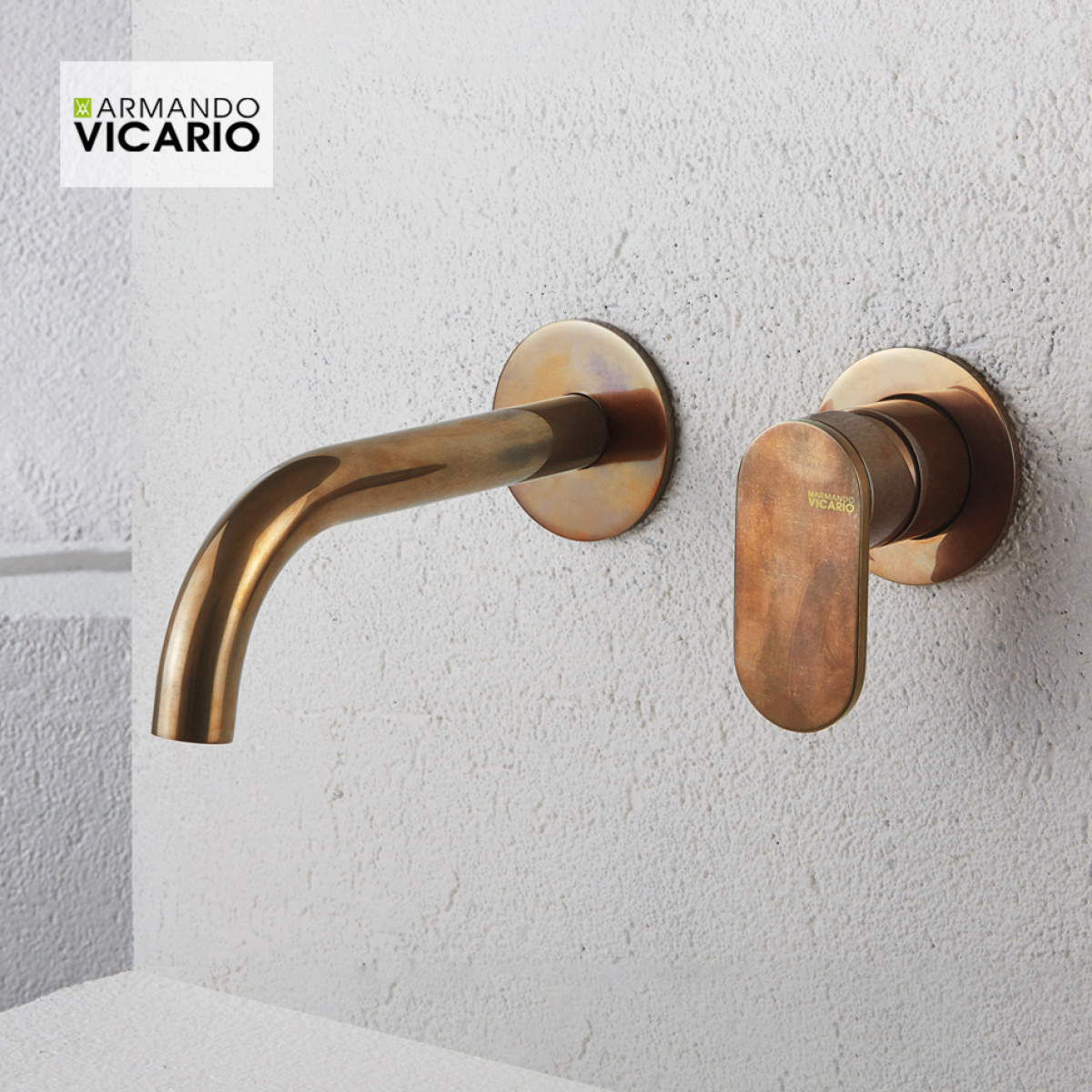 ΜΠΑΤ.ΝΙΠΤ. ΤΟΙΧΟΥ SLIM VICARIO NATURAL BRASS - Image 2