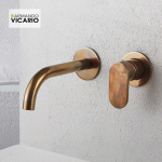 ΜΠΑΤ.ΝΙΠΤ. ΤΟΙΧΟΥ SLIM VICARIO NATURAL BRASS - Image 2