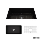 ΝΕΡΟΧ.ΕΝΘΕΤΟΣ/ΥΠΟΚ/ΝΟΣ  81x48 BOCCHI BLACK MATT - Image 2