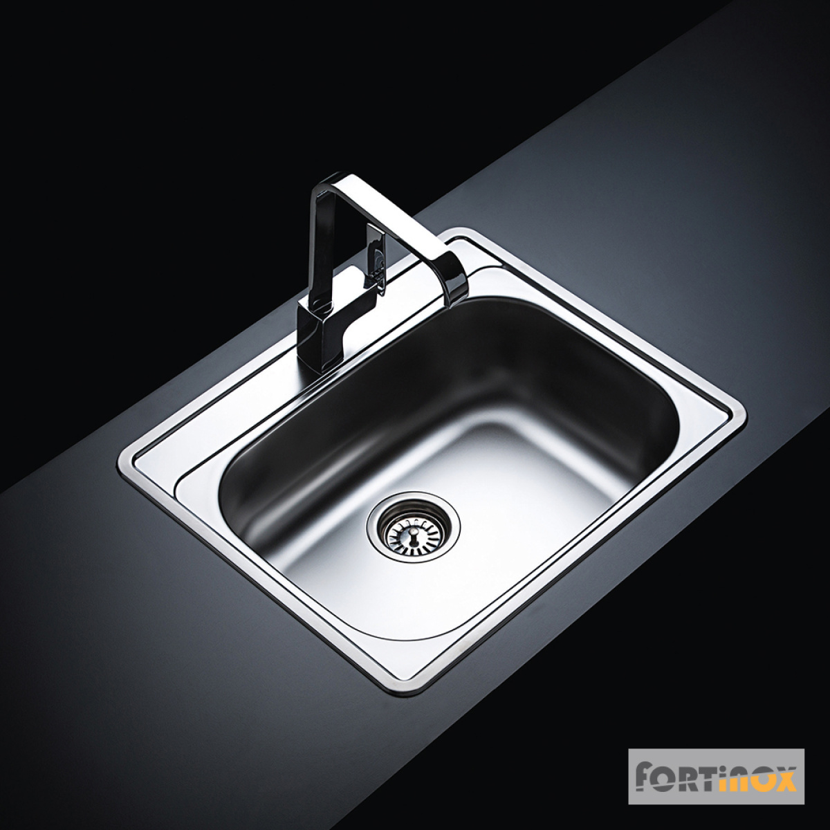ΝΕΡΟΧΥΤΗΣ VALLEY 60x50 FORTINOX INOX ΛΕΙΟ - Image 2
