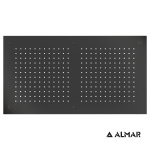 ΚΕΦΑΛΗ ΟΡΟΦ.TEMPTATION 70x38 ALMAR INOX PVD BLACK BRUSHED