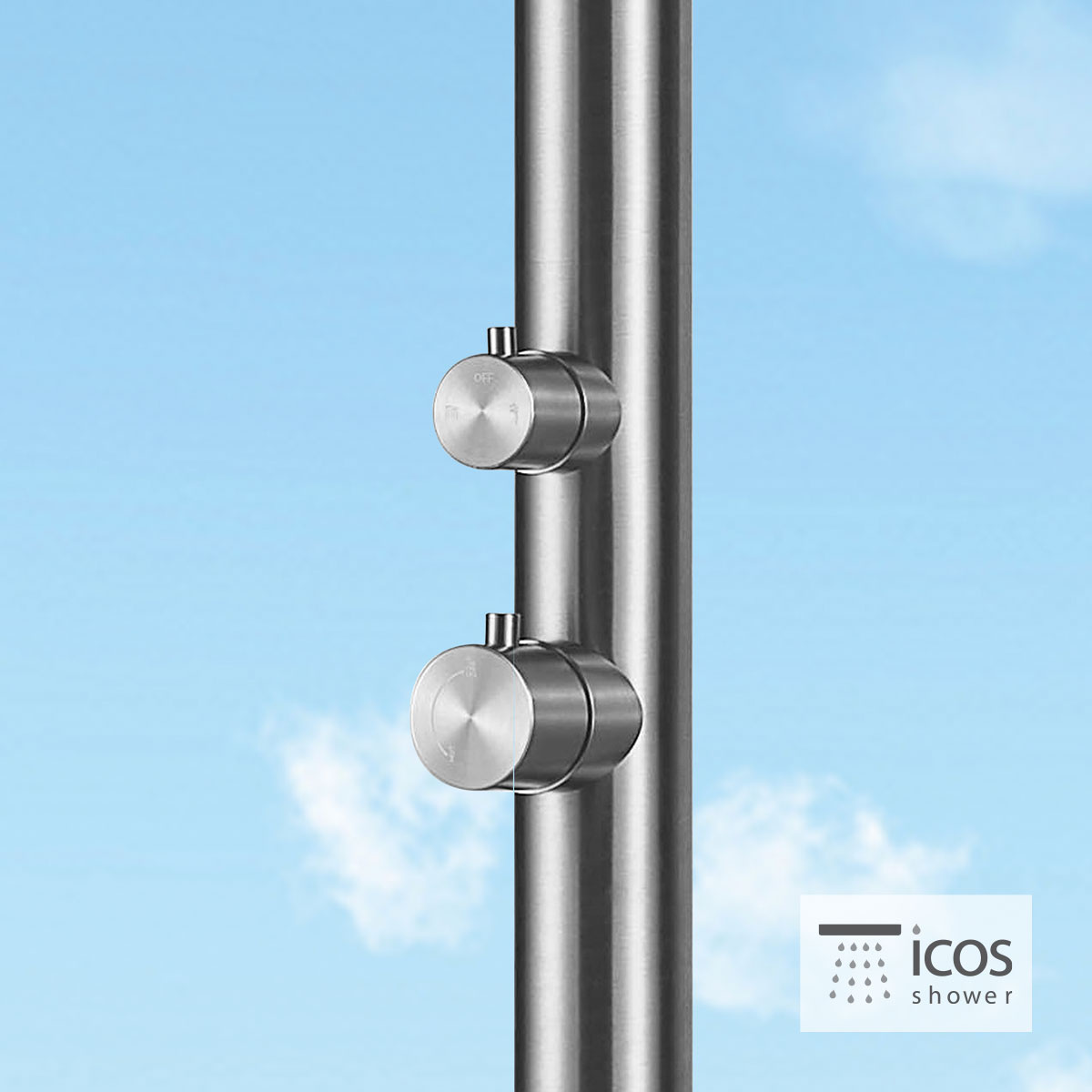 ΣΤΗΛΗ ΝΤΟΥΖ DONA ΜΕ ΜΙΚΤΗ ICOS ΕΠΙΔΑΠΕΔΙΑ ΥΨΟΣ 220 εκ. INOX - Image 4