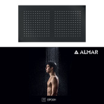 ΚΕΦΑΛΗ ΟΡΟΦ.TEMPTATION 70x38 ALMAR INOX PVD BLACK BRUSHED - Image 2