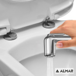 ΔΙΑΚΟΠΤΗΣ 1 ΕΞΟΔΟΥ (FLUSH I) ΓΙΑ ΚΡΕΜ.ΛΕΚ & ΛΕΚ.ΥΠ CHROME - Image 3