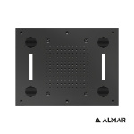 ΚΕΦΑΛΗ ΟΡΟΦ.TEMPTATION 63x48 ΗΧΟΣ-ΧΡΩΜΑΤ.ALMAR INOX PVD BLACK BRUSHED