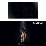ΚΕΦΑΛΗ ΟΡΟΦ.TEMPTATION 70x38 ALMAR INOX BLACK MATT - Image 2