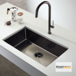 ΝΕΡΟΧ.ΥΠΟΚ/ΝΟΣ SQUADRO 74x44 FORTINOX INOX PVD BLACK BRUSHED - Image 2