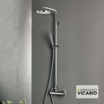 ΜΠΑΤ.ΝΤΟΥΖ+ΣΤΑΘΕΡΗ ΚΟΛΩΝΑ+ΚΕΦΑΛΗ INDUSTRIAL VICARIO CHROME
