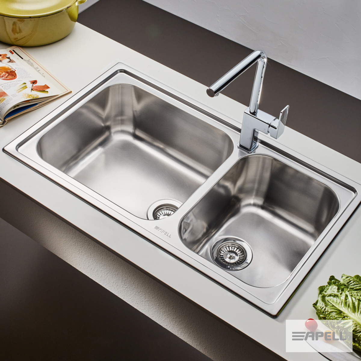 ΝΕΡΟΧΥΤΗΣ LINEAR 86Χ50 APELL INOX ΛΕΙΟ - Image 2