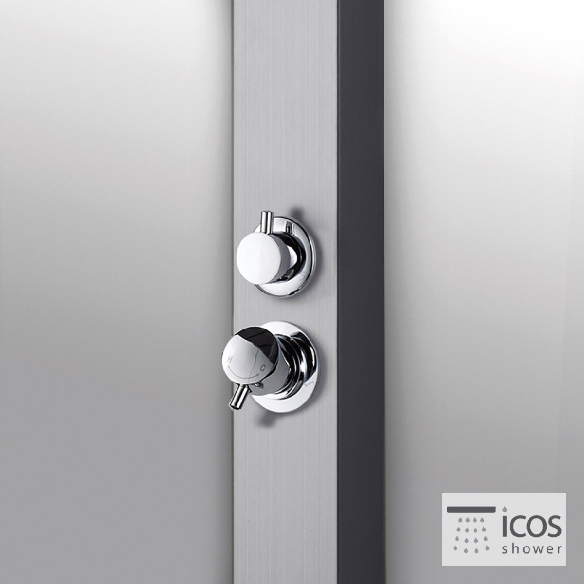 ΣΤΗΛΗ ΝΤΟΥΖ NEDA ΜΕ ΜΙΚΤΗ ICOS ΕΠΙΔΑΠΕΔΙΑ ΥΨΟΣ 210 εκ. INOX - Image 4