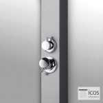 ΣΤΗΛΗ ΝΤΟΥΖ NEDA ΜΕ ΜΙΚΤΗ ICOS ΕΠΙΔΑΠΕΔΙΑ ΥΨΟΣ 210 εκ. INOX - Image 4