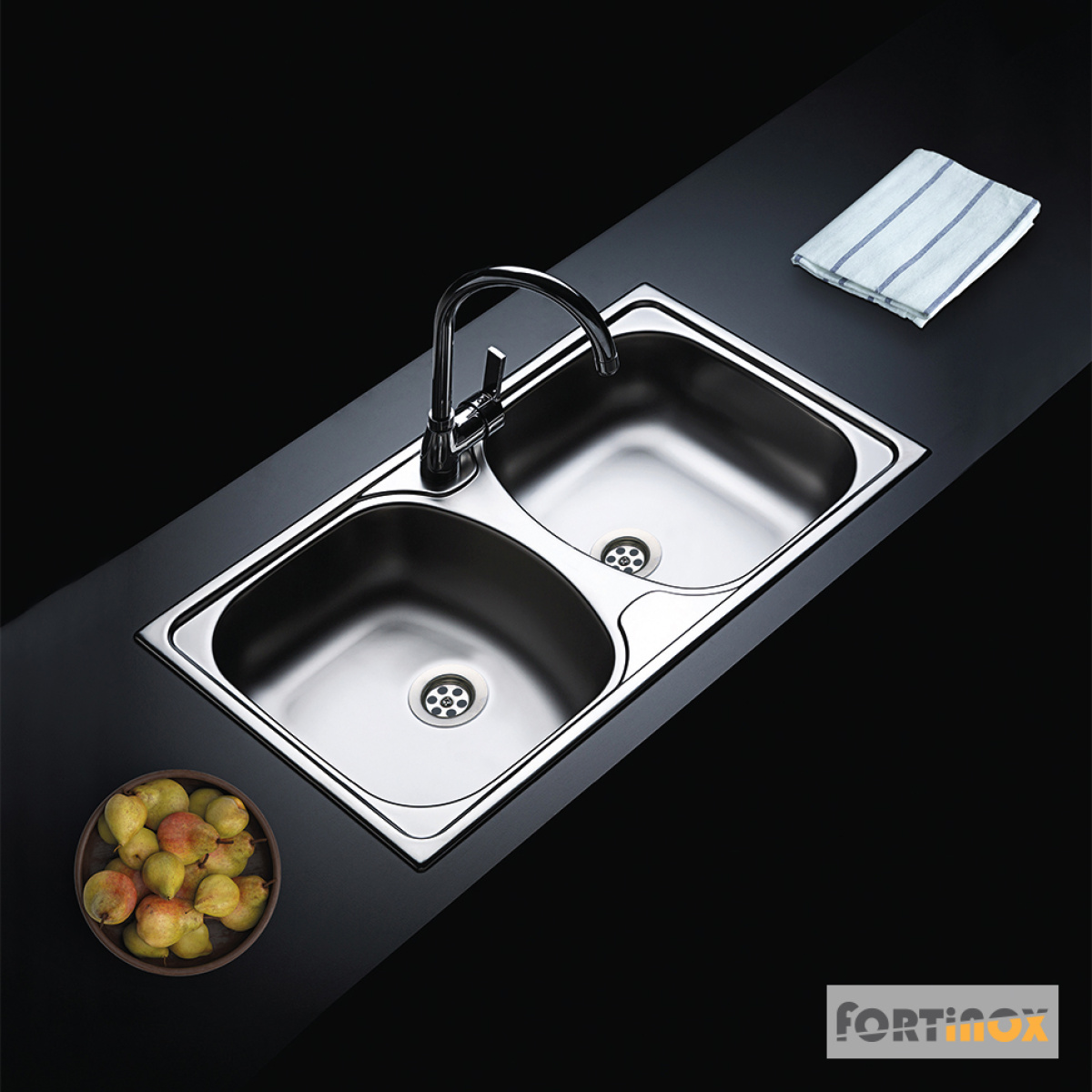 ΝΕΡΟΧΥΤΗΣ SLENDER 78,5x44,5 FORTINOX INOX ΛΕΙΟ - Image 2