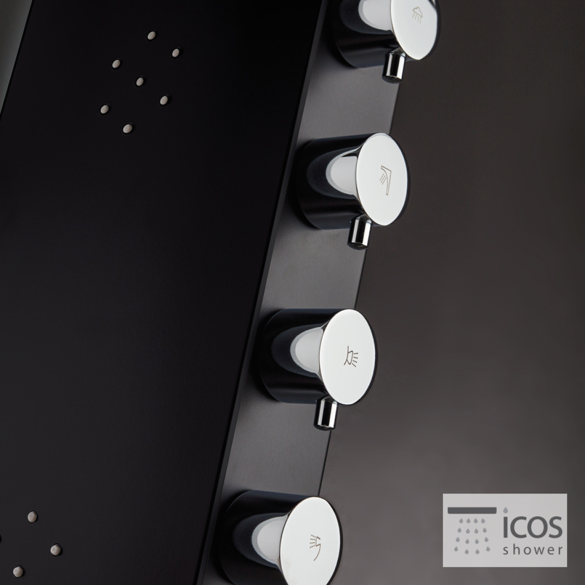ΣΤΗΛΗ ΝΤΟΥΖ ASTREA ICOS ΥΨΟΣ 140 εκ. BLACK MATT - Image 4