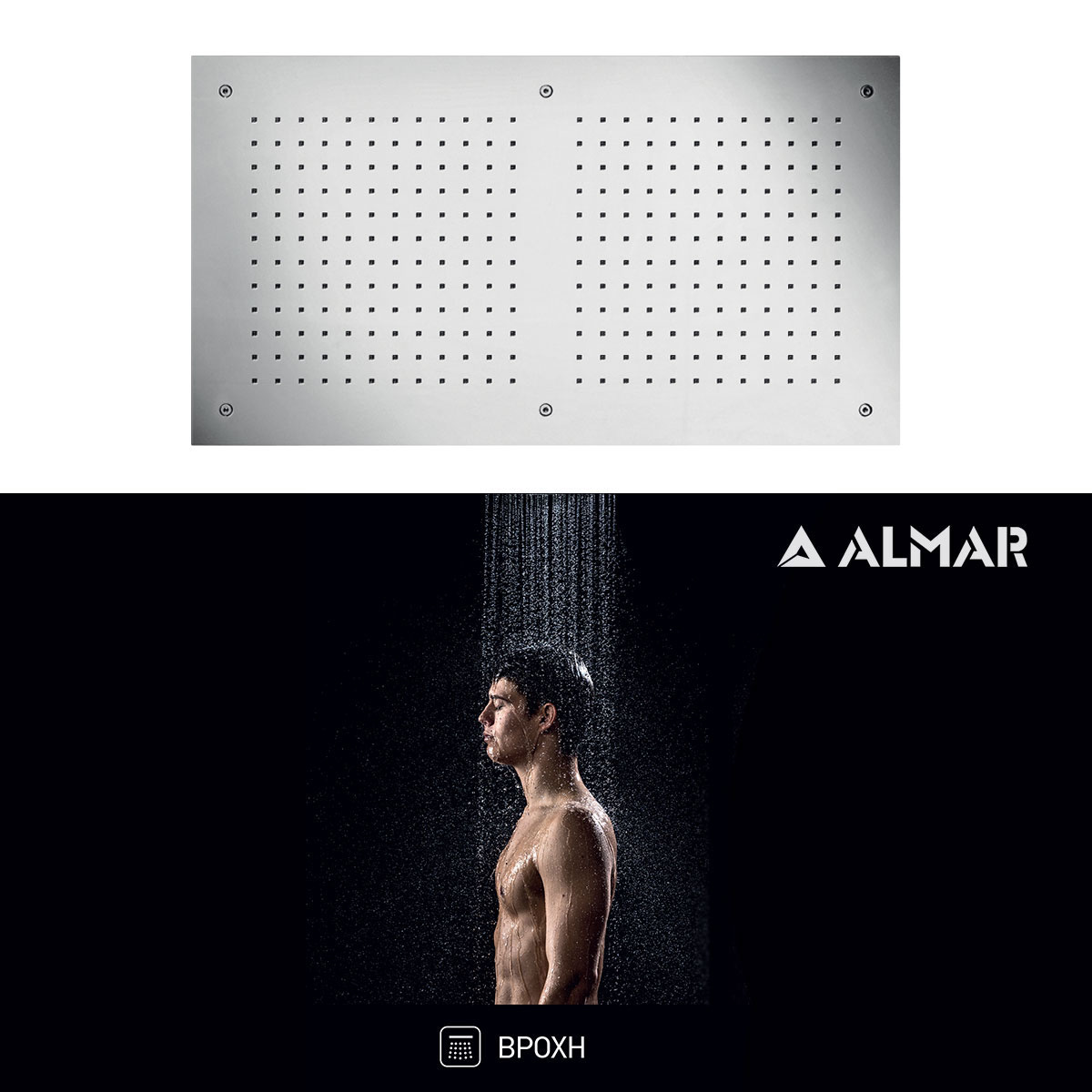 ΚΕΦΑΛΗ ΟΡΟΦ.TEMPTATION 70x38 ALMAR INOX - Image 2