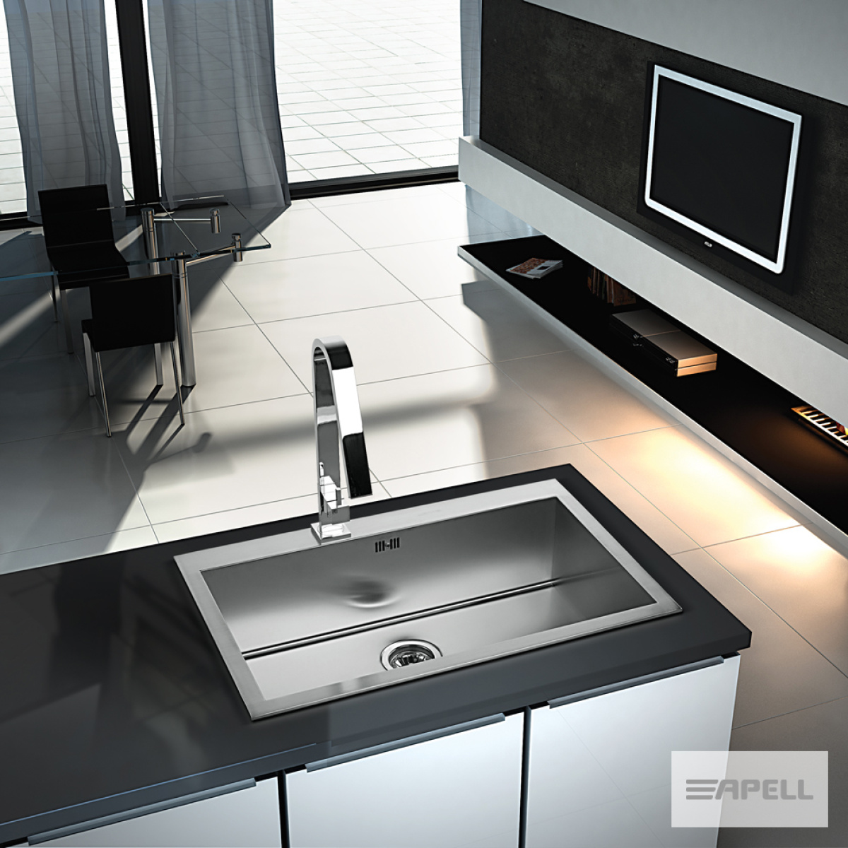 ΝΕΡΟΧΥΤΗΣ AMALTHEA 79Χ50 APELL INOX ΛΕΙΟ - Image 2