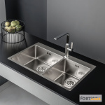 ΝΕΡΟΧΥΤΗΣ SQUADRO 86x50,5 FORTINOX INOX ΛΕΙΟ - Image 2