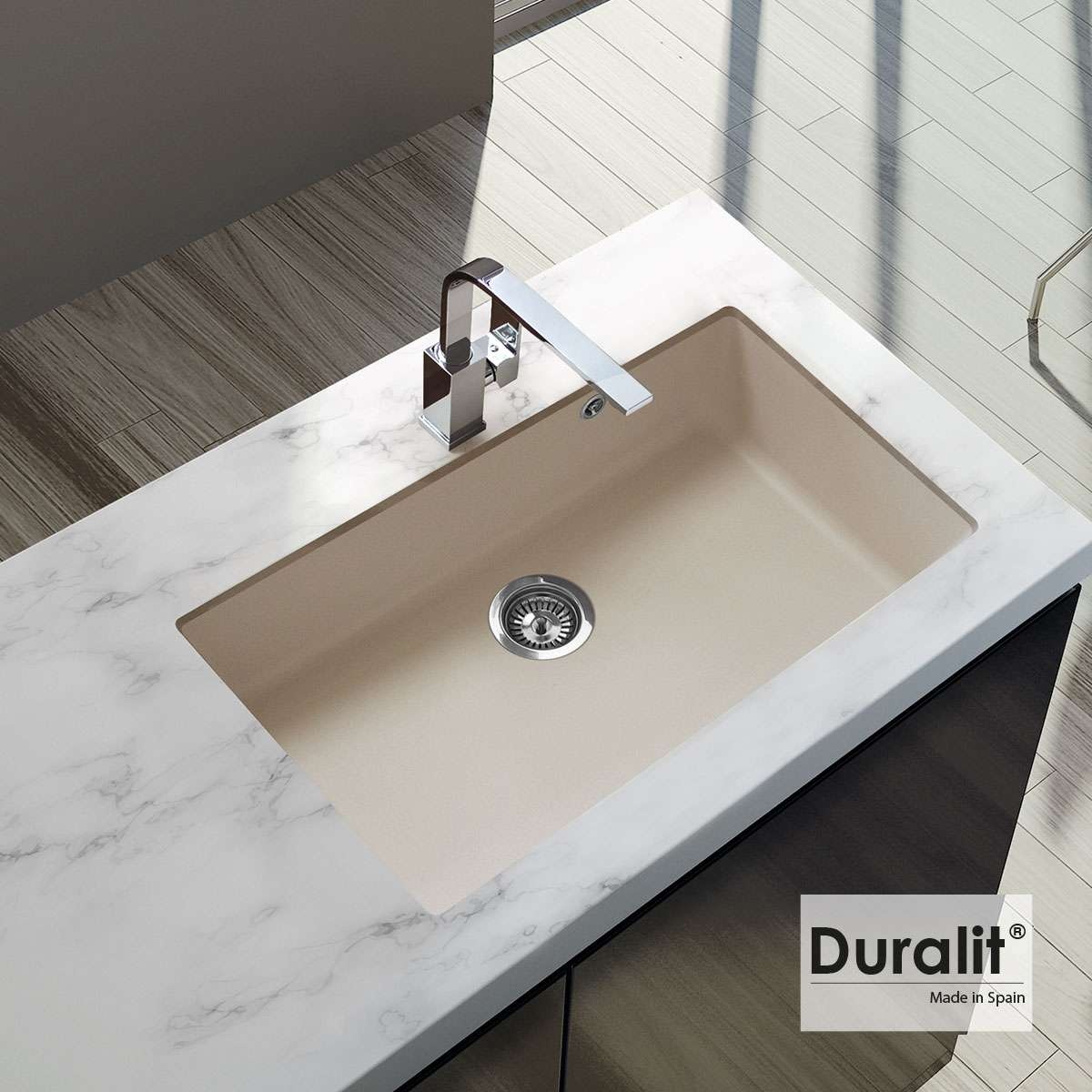 ΝΕΡΟΧΥΤΗΣ ΣΥΝΘΕΤΙΚΟΣ ΥΠΟΚ/ΝΟΣ 76x50 DURALIT BEIGE - Image 2