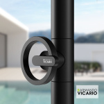 ΣΤΗΛΗ ΝΤΟΥΖ SLIM ΕΠΙΔΑΠ.ΥΨΟΣ 227,8εκ. VICARIO AISI 316 BLACK MATT - Image 2