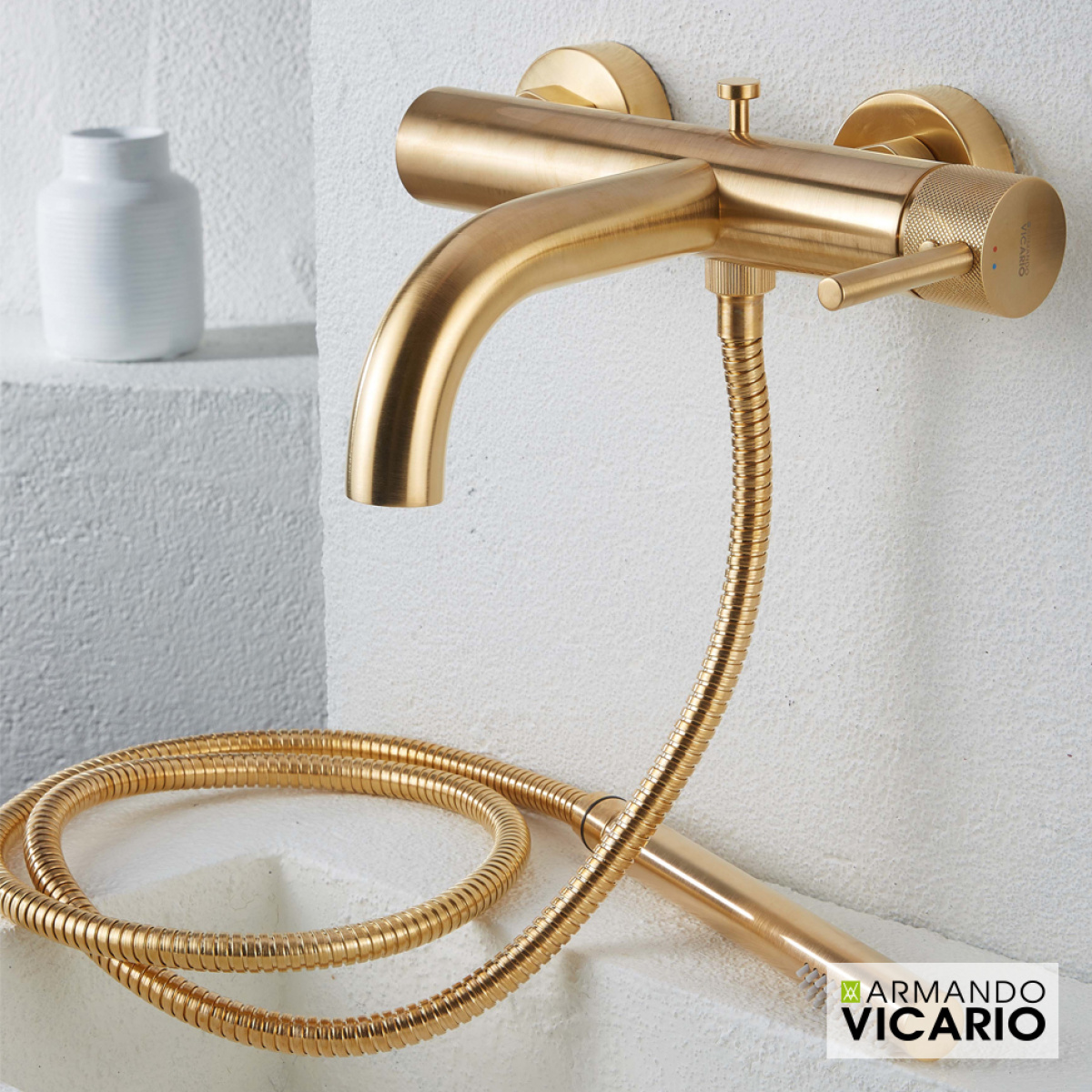 ΜΠΑΤ.ΛΟΥΤΡΟΥ INDUSTRIAL VICARIO BRUSHED GOLD - Image 2