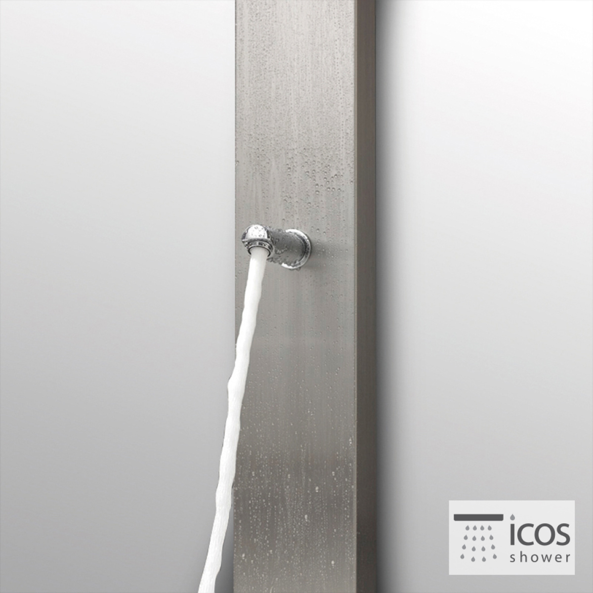 ΣΤΗΛΗ ΝΤΟΥΖ NEDA ΜΕ ΜΙΚΤΗ ICOS ΕΠΙΔΑΠΕΔΙΑ ΥΨΟΣ 210 εκ. INOX - Image 3